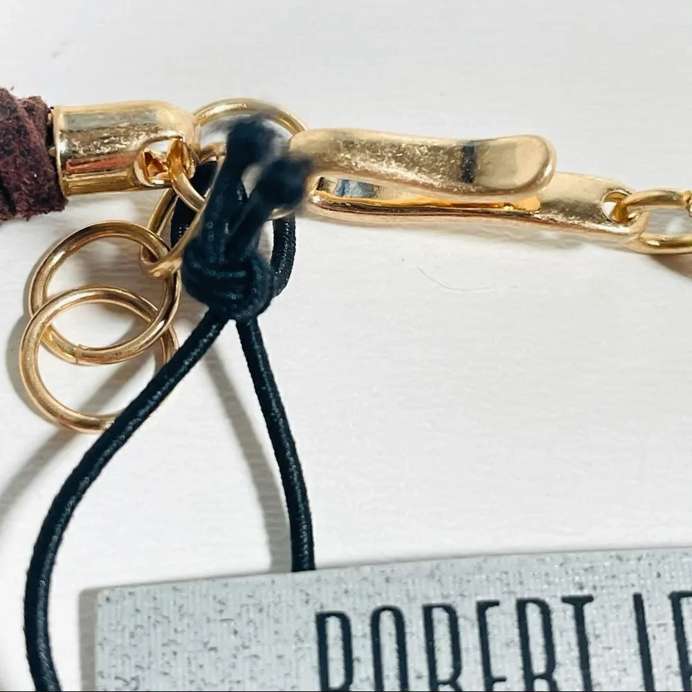 NWT Robert Lee Gold Blue Lapis Choker Necklace New